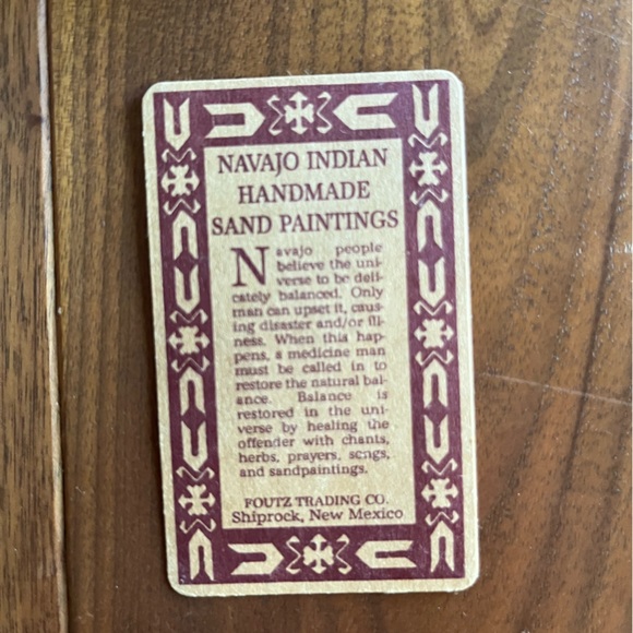 'Watchman' Navajo Indian Handmade Sandpainting Box - Picture 10 of 12